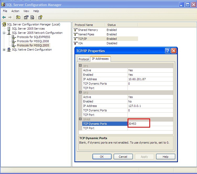 连接同一台电脑/服务器的多个SQL Server 的数据库实例