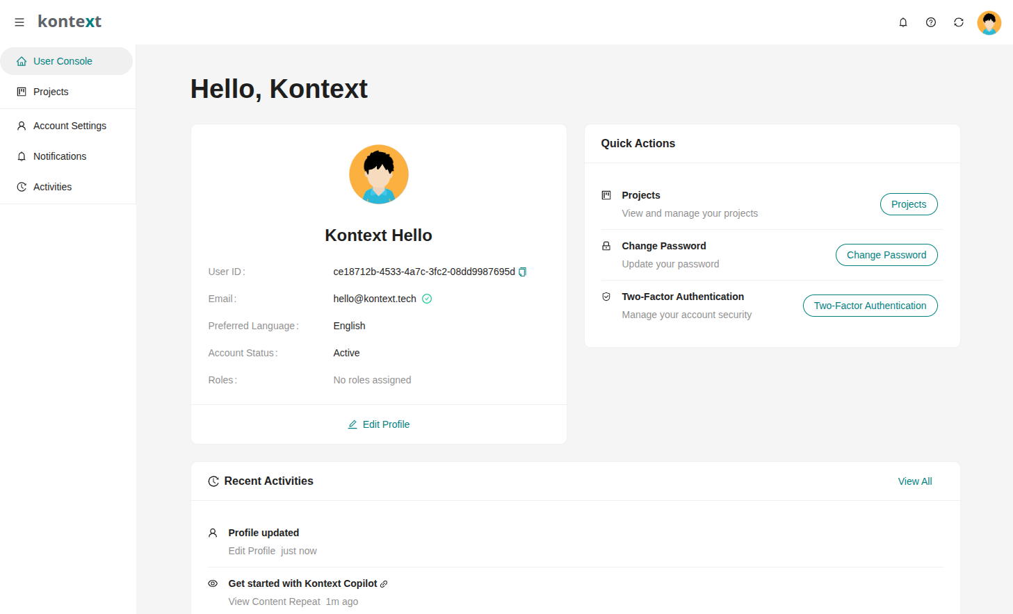 Transition towards Kontext Platform 2025