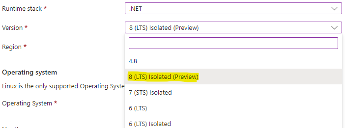 Creating Azure Function App with .NET 8 - Bicep Example